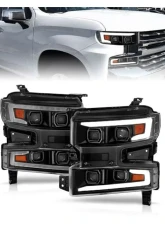 Anzo USA LED Projector Headlight (Driver Side) Chevrolet Silverado 1500 2019-2022                                     - 111566-L - Image 6