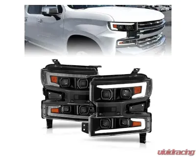Anzo USA LED Projector Headlight (Driver Side) Chevrolet Silverado 1500 2019-2022 - 111566-L