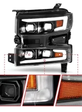 Anzo USA LED Projector Headlight (Driver Side) Chevrolet Silverado 1500 2019-2022                                     - 111566-L - Image 3