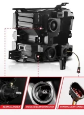 Anzo USA LED Projector Headlight (Driver Side) Chevrolet Silverado 1500 2019-2022                                     - 111566-L - Image 5