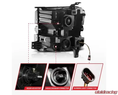 Anzo USA LED Projector Headlight (Driver Side) Chevrolet Silverado 1500 2019-2022 - 111566-L