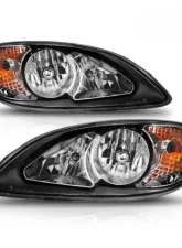 Anzo USA Crystal Headlights Black Housing (OE Replacement) International Prostar 2008-2016                                     - 131032 - Image 2