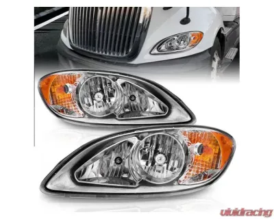 Anzo Crystal Headlights Chrome Housing International Prostar 2008-2016 - 131033