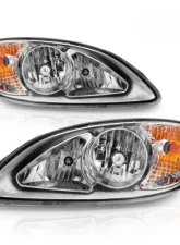 Anzo Crystal Headlights Chrome Housing International Prostar 2008-2016                                     - 131033 - Image 2