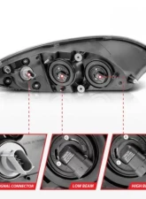 Anzo Crystal Headlights Chrome Housing International Prostar 2008-2016                                     - 131033 - Image 5