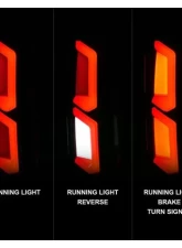 Anzo USA LED Tail Lights w/ Light Bar Black Housing Clear Lens Chevrolet Tahoe|Suburban 2015-2020                                     - 311374 - Image 2