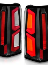 Anzo USA LED Tail Lights w/ Light Bar Black Housing Clear Lens Chevrolet Tahoe|Suburban 2015-2020                                     - 311374 - Image 7