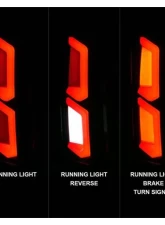 Anzo USA LED Tail Lights w/ Light Bar Black Housing Smoke Lens Chevrolet Tahoe|Suburban 2015-2020                                     - 311375 - Image 2
