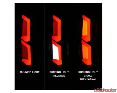 Anzo USA LED Tail Lights w/ Light Bar Black Housing Smoke Lens Chevrolet Tahoe|Suburban 2015-2020 - 311375