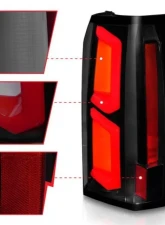 Anzo USA LED Tail Lights w/ Light Bar Black Housing Smoke Lens Chevrolet Tahoe|Suburban 2015-2020                                     - 311375 - Image 3