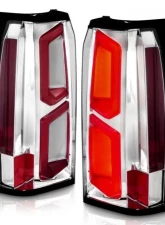 Anzo USA LED Tail Lights w/ Light Bar Chrome Housing Clear Lens Chevrolet Tahoe|Suburban 2015-2020                                     - 311376 - Image 7