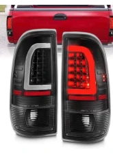 Anzo USA LED Tail Lights w/ Light Bar Black Housing Clear Lens Ford F-150|F-250|F-350|F-450 1997-2007                                     - 311377 - Image 6