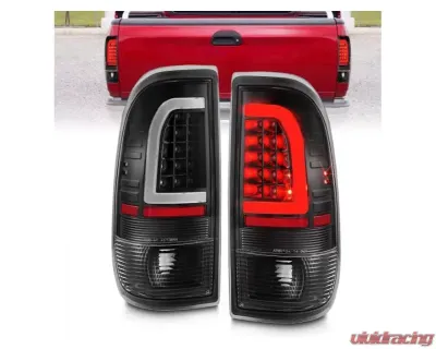 Anzo USA LED Tail Lights w/ Light Bar Black Housing Clear Lens Ford F-150|F-250|F-350|F-450 1997-2007 - 311377