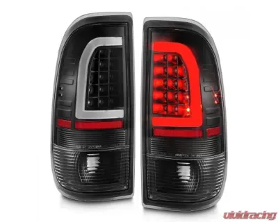 Anzo USA LED Tail Lights w/ Light Bar Black Housing Clear Lens Ford F-150|F-250|F-350|F-450 1997-2007 - 311377