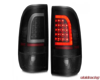 Anzo USA LED Tail Lights w/ Light Bar Black Housing Smoke Lens Ford F-150|F-250|F-350|F-450 1997-2007 - 311378