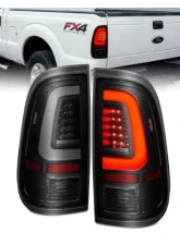 Anzo USA LED Tail w/ Lights Bar Black Housing Smoke Lens Ford F-250|F-350 |F-450|F-550 2008-2016                                     - 311379 - Image 6