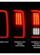 Anzo USA LED Tail Lights w/ Light Bar Black Housing Smoke Chevrolet Silverado1500 | 2500 | 3500 2007-2013                                     - 311381 - Image 2