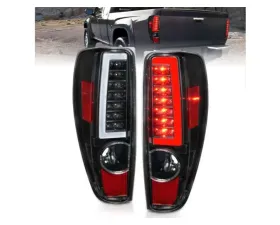 Anzo USA LED Tail Lights w/ Light Bar Black Housing Chevrolet|GMC 2004-2012