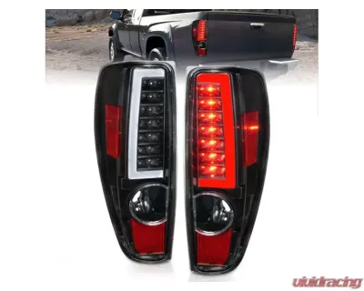 Anzo USA LED Tail Lights w/ Light Bar Black Housing Chevrolet|GMC 2004-2012 - 311382