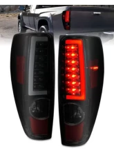 Anzo USA LED Tail Lights w/ Light Bar Black Housing Smoke Lens Chevrolet | GMC 2004-2012                                     - 311383 - Image 6