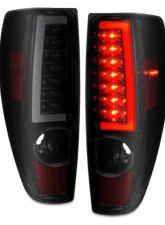 Anzo USA LED Tail Lights w/ Light Bar Black Housing Smoke Lens Chevrolet | GMC 2004-2012                                     - 311383 - Image 2