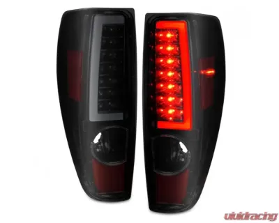 Anzo USA LED Tail Lights w/ Light Bar Black Housing Smoke Lens Chevrolet | GMC 2004-2012 - 311383