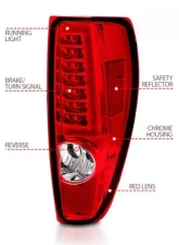 Anzo USA LED Tail Lights w/ Light Bar Chrome Housing Red/Clear Chevrolet|GMC 2004-2012                                     - 311384 - Image 4