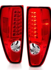 Anzo USA LED Tail Lights w/ Light Bar Chrome Housing Red/Clear Chevrolet|GMC 2004-2012                                     - 311384 - Image 7