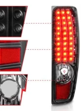 Anzo USA LED Tailights G2 - Black Chevrolet|GMC 2004-2010                                     - 311385 - Image 3