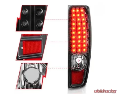 Anzo USA LED Tailights G2 - Black Chevrolet|GMC 2004-2010 - 311385