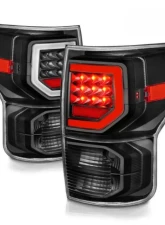 Anzo USA Full LED Tailights Black Housing Clear Lens G2 (w/C Light Bars) Toyota Tundra 2007-2013                                     - 311386 - Image 7