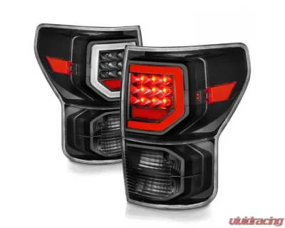 Anzo USA Full LED Tailights Black Housing Clear Lens G2 (w/C Light Bars) Toyota Tundra 2007-2013 - 311386
