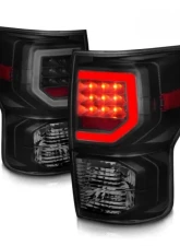 Anzo USA Full LED Tailights Black Housing Smoke Lens G2 (w/C Light Bars) Toyota Tundra 2007-2013                                     - 311387 - Image 2