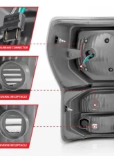 Anzo USA Full LED Tailights Black Housing Smoke Lens G2 (w/C Light Bars) Toyota Tundra 2007-2013                                     - 311387 - Image 6
