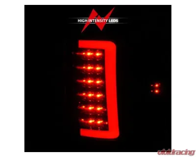 Anzo USA LED Tail Lights w/ Light Bar Black Housing Clear Lens GMC Sierra 2007-2013 - 311388