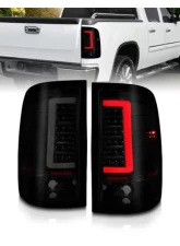Anzo USA LED Tail Lights w/ Light Bar Black Housing Smoke Lens GMC Sierra 2007-2013                                     - 311389 - Image 8