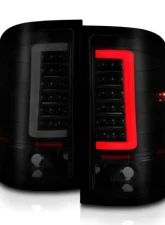 Anzo USA LED Tail Lights w/ Light Bar Black Housing Smoke Lens GMC Sierra 2007-2013                                     - 311389 - Image 2