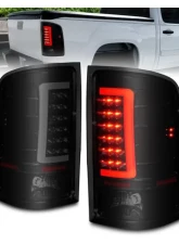 Anzo USA LED Tail Lights w/ Light Bar Black Housing Smoke Lens GMC Sierra 2007-2013                                     - 311389 - Image 7