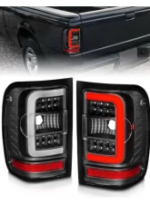 Anzo USA LED Tail Lights w/ Light Bar Black Housing Clear Lens Ford Ranger 2001-2011                                     - 311390 - Image 7