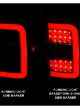 Anzo USA LED Tail Lights w/ Light Bar Black Housing Clear Lens Ford Ranger 2001-2011                                     - 311390 - Image 2