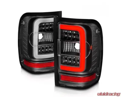 Anzo USA LED Tail Lights w/ Light Bar Black Housing Clear Lens Ford Ranger 2001-2011 - 311390