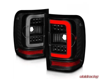 Anzo USA LED Taillights - Black Housing w/ Smoke Lens & Light Bar Ford Ranger 2001-2011 - 311391