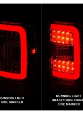 Anzo USA LED Tail Lights w/ Light Bar Chrome Housing Clear Lens Ford Ranger 2001-2011                                     - 311392 - Image 2