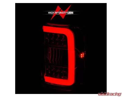 Anzo USA LED Tail Lights w/ Light Bar Chrome Housing Clear Lens Ford Ranger 2001-2011 - 311392