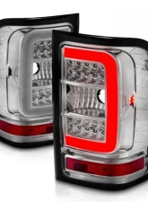 Anzo USA LED Tail Lights w/ Light Bar Chrome Housing Clear Lens Ford Ranger 2001-2011                                     - 311392 - Image 7