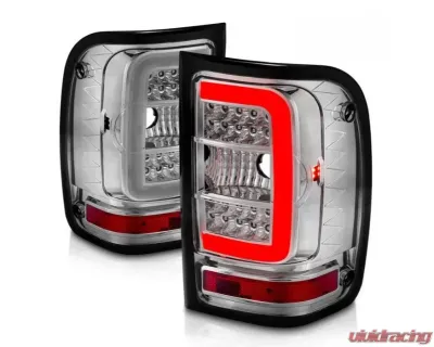 Anzo USA LED Tail Lights w/ Light Bar Chrome Housing Clear Lens Ford Ranger 2001-2011 - 311392
