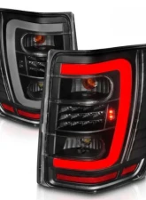Anzo USA LED Tail Lights w/ Light Bar Black Housing Clear Lens Jeep Grand Cherokee 1999-2004                                     - 311394 - Image 2