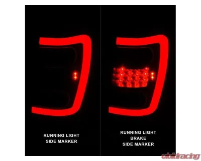 Anzo USA LED Tail Lights w/ Light Bar Black Housing Clear Lens Jeep Grand Cherokee 1999-2004 - 311394