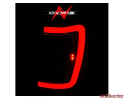 Anzo USA LED Tail Lights w/ Light Bar Black Housing Clear Lens Jeep Grand Cherokee 1999-2004 - 311394
