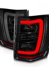 Anzo USA LED Tail Lights w/ Light Bar Black Housing Smoke Lens Jeep Grand Cherokee 1999-2004                                     - 311395 - Image 2